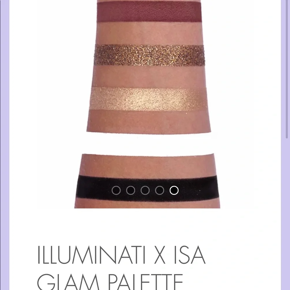 ILLUMINATI X ISA GLAM Eyeshadow PALETTE $48 NIB
